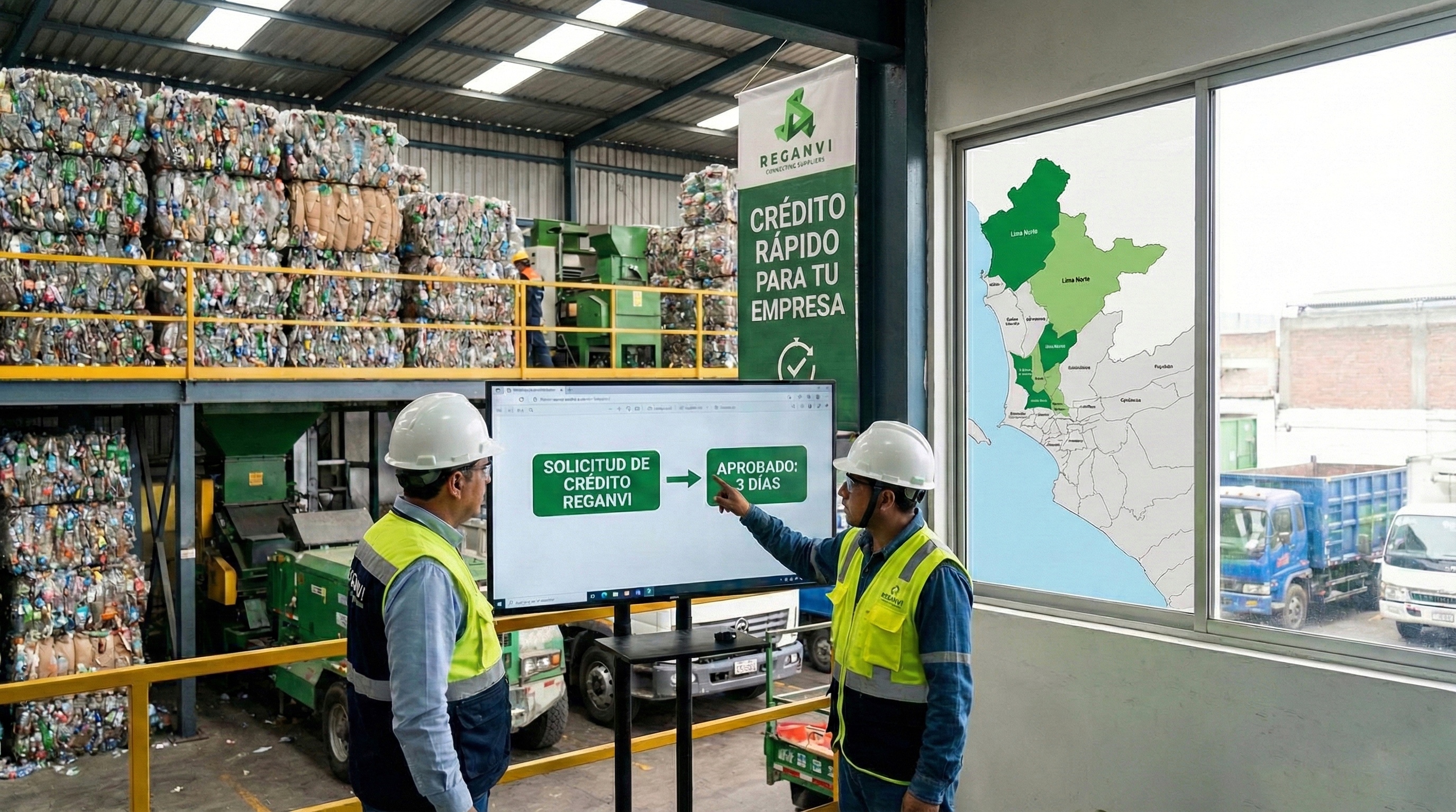 Aplicación de crédito de empresas compradoras de PET en Lima Norte